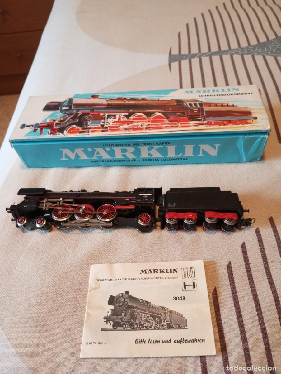 Trenes Escala: locomotora de vapor MARKLIN HO Md 3042 con su estuche de origen