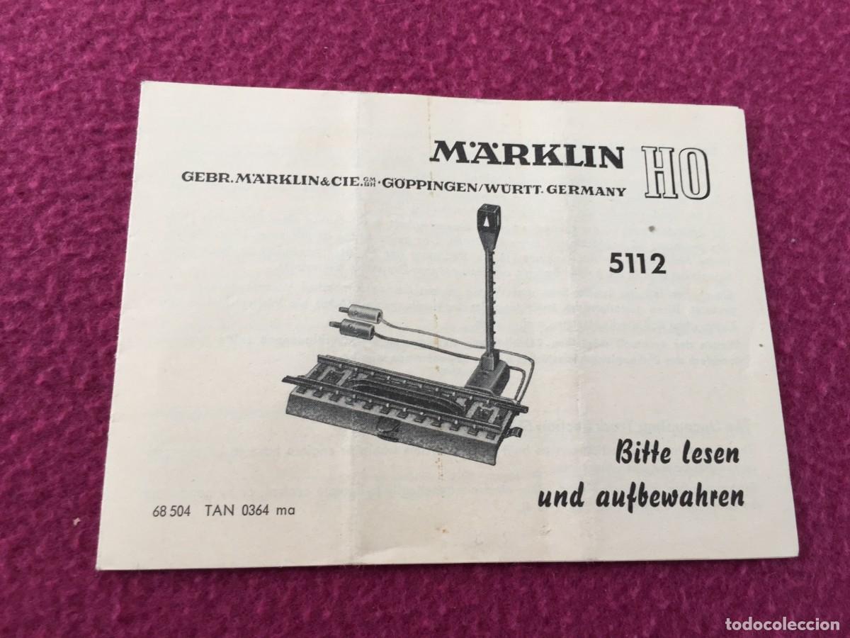 Trenes Escala: ANTIGUO CATALOGO MARKLIN HO 5112 68 504