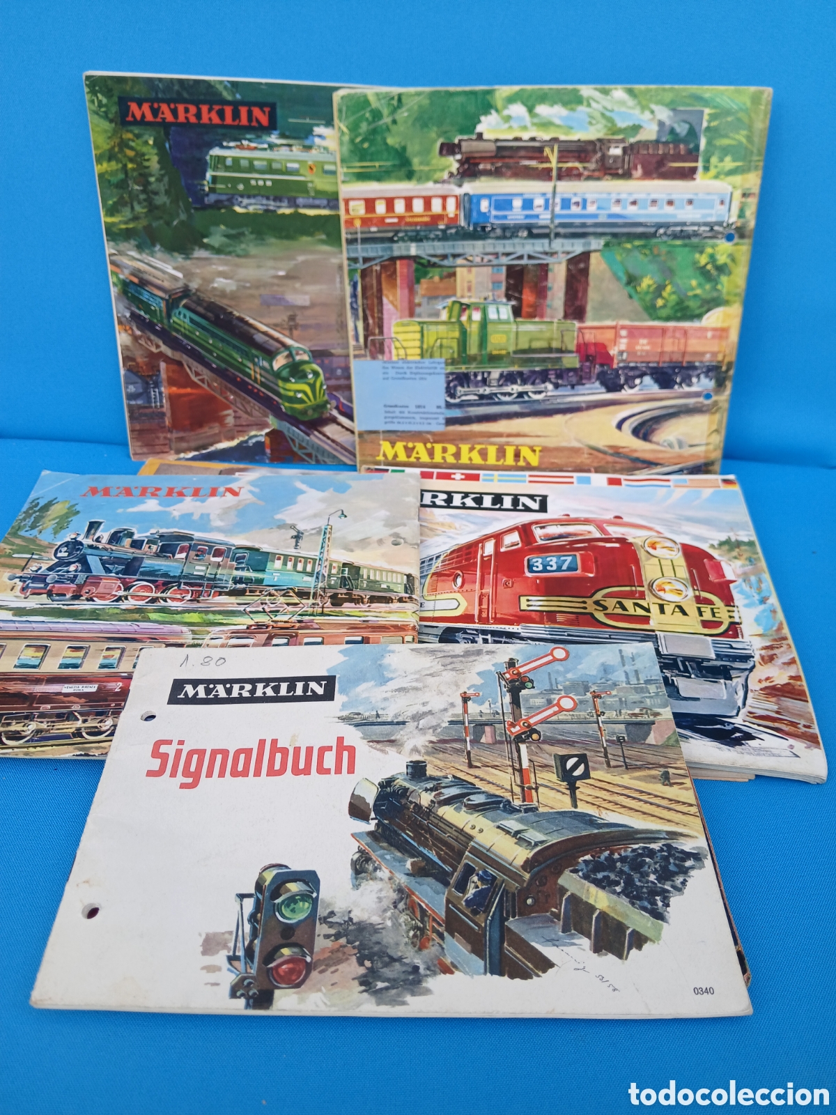 Trenes Escala: LOTE, 7 CATALOGOS DE TREN MARKLIN ESCALA.