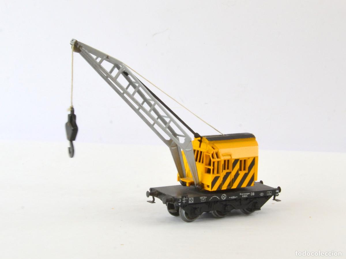 Trenes Escala: M&auml;rklin Escala H0 4671 Vag&oacute;n Gr&uacute;a Krupp con Caja