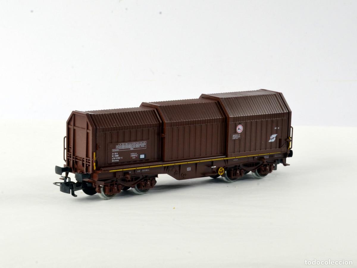 Trenes Escala: M&auml;rklin Escala H0 4720 Vagon con Cap&oacute;s Telesc&oacute;picos y Bobinas de Acero con Caja