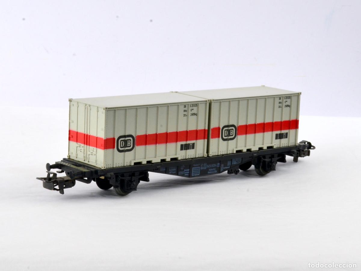 Trenes Escala: M&auml;rklin Escala H0 4664 Vag&oacute;n Contenedores DB con Caja