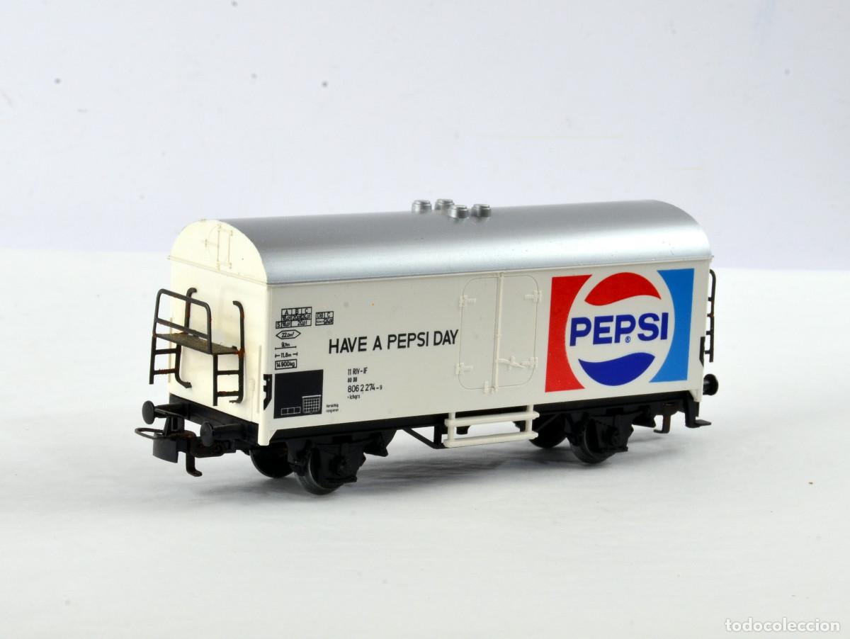 Trenes Escala: M&auml;rklin Trenes Escala H0 4533 Vag&oacute;n de Mercanc&iacute;as Pepsi con Caja