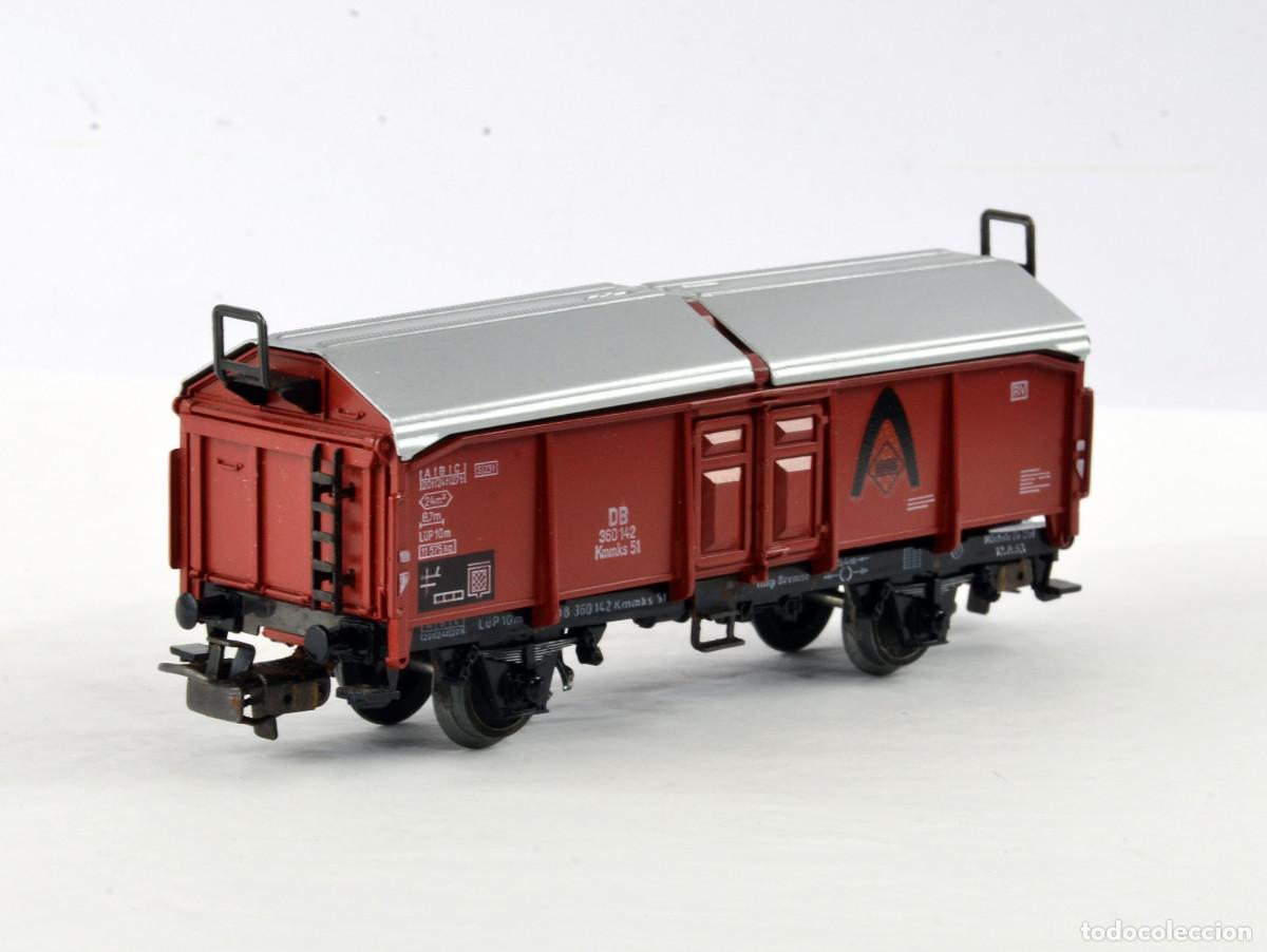 Trenes Escala: M&auml;rklin Trenes Escala H0 4619 Vagon Techo Corredero con Caja