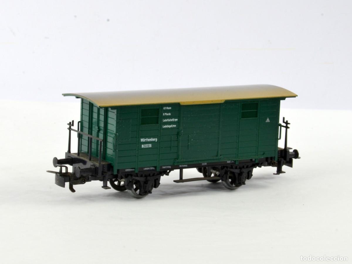 Modelleisenbahnen: M&auml;rklin Trenes Escala H0 4685 Vag&oacute;n de Mercac&iacute;as Cerrado W&uuml;rttemberg con Caja