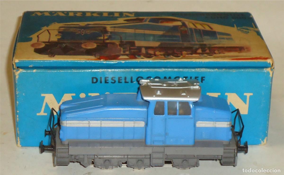 Trenes Escala: M&Auml;RKLIN HO, LOCOMOTORA DIESEL ANAL&Oacute;GICA SERIE DHG 500 AZUL REF. 3080, CON CAJA