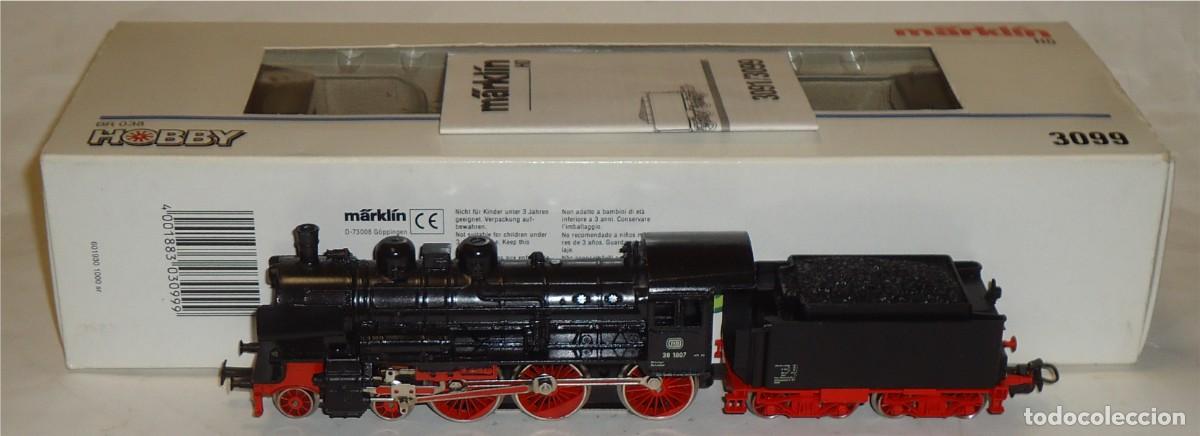 Scale Trains: M&Auml;RKLIN HO, LOCOMOTORA ANAL&Oacute;GICA BR38 1807 REF. 3099, DIGITAL OPCIONAL, CON CAJA