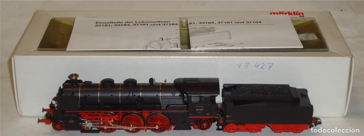 Trenes Escala: M&Auml;RKLIN HO, LOCOMOTORA DE VAPOR SERIEBR 18 427 DRG REF. 33184, &iexcl;DIGITAL DELTA!