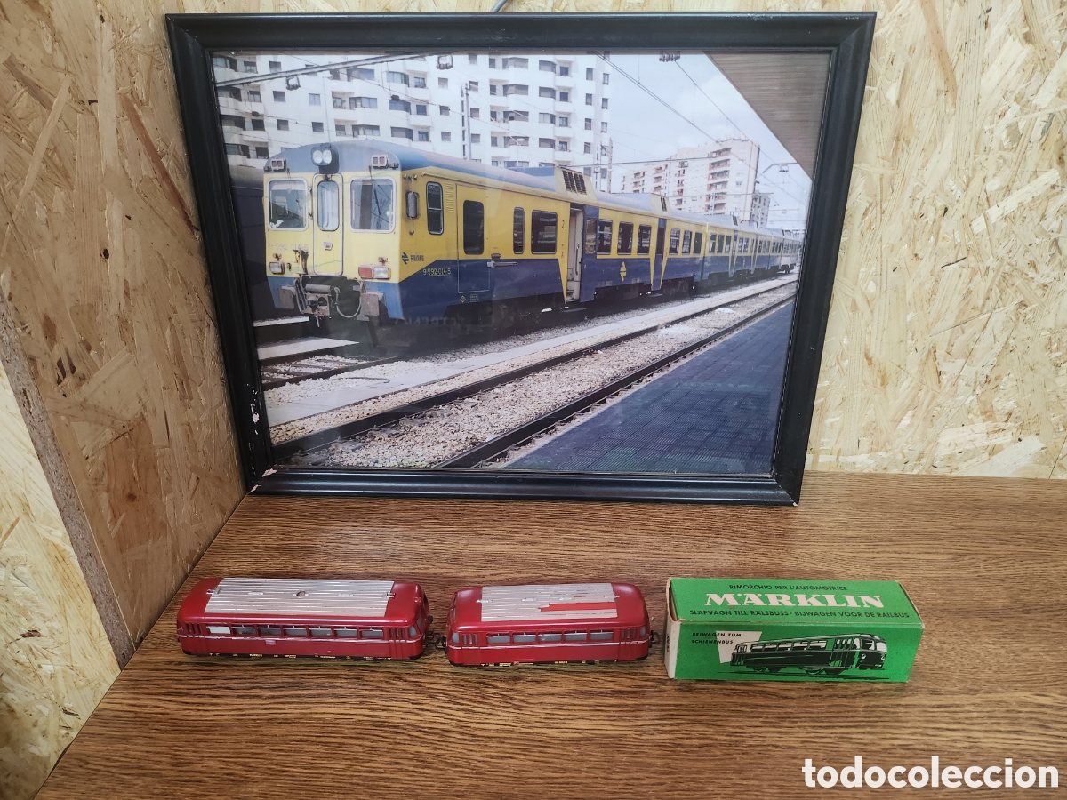 Trenes escala: Marklin Ferrobus con remolque H0 a&ntilde;os 50 60