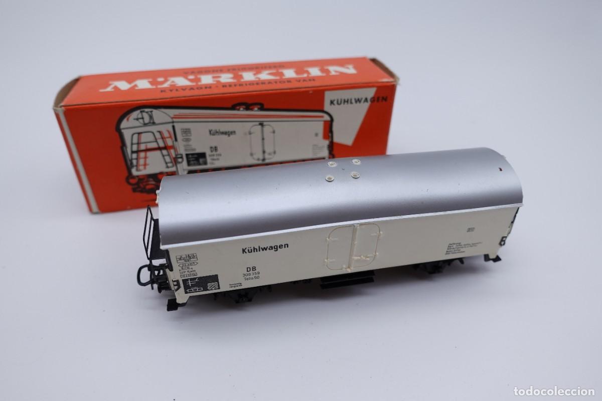 Trains &Eacute;chelle: VAG&Oacute;N FRIGOR&Iacute;FICO DE MERCANC&Iacute;AS DB M&Auml;RKLIN HO CON CAJA ORIGINAL - REF 4620