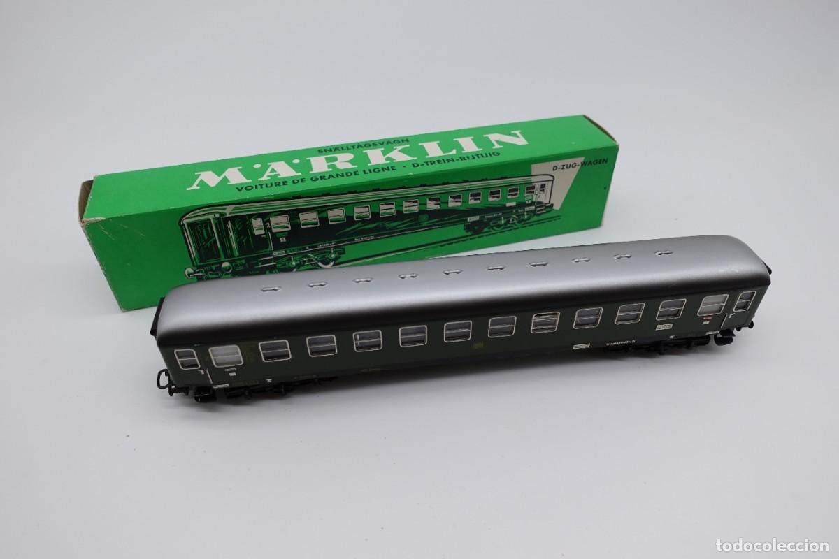 Modelleisenbahnen: VAG&Oacute;N DE PASAJEROS DE GRAN L&Iacute;NEA VERDE SEGUNDA CLASE DB M&Auml;RKLIN HO CON CAJA ORIGINAL - REF 4022