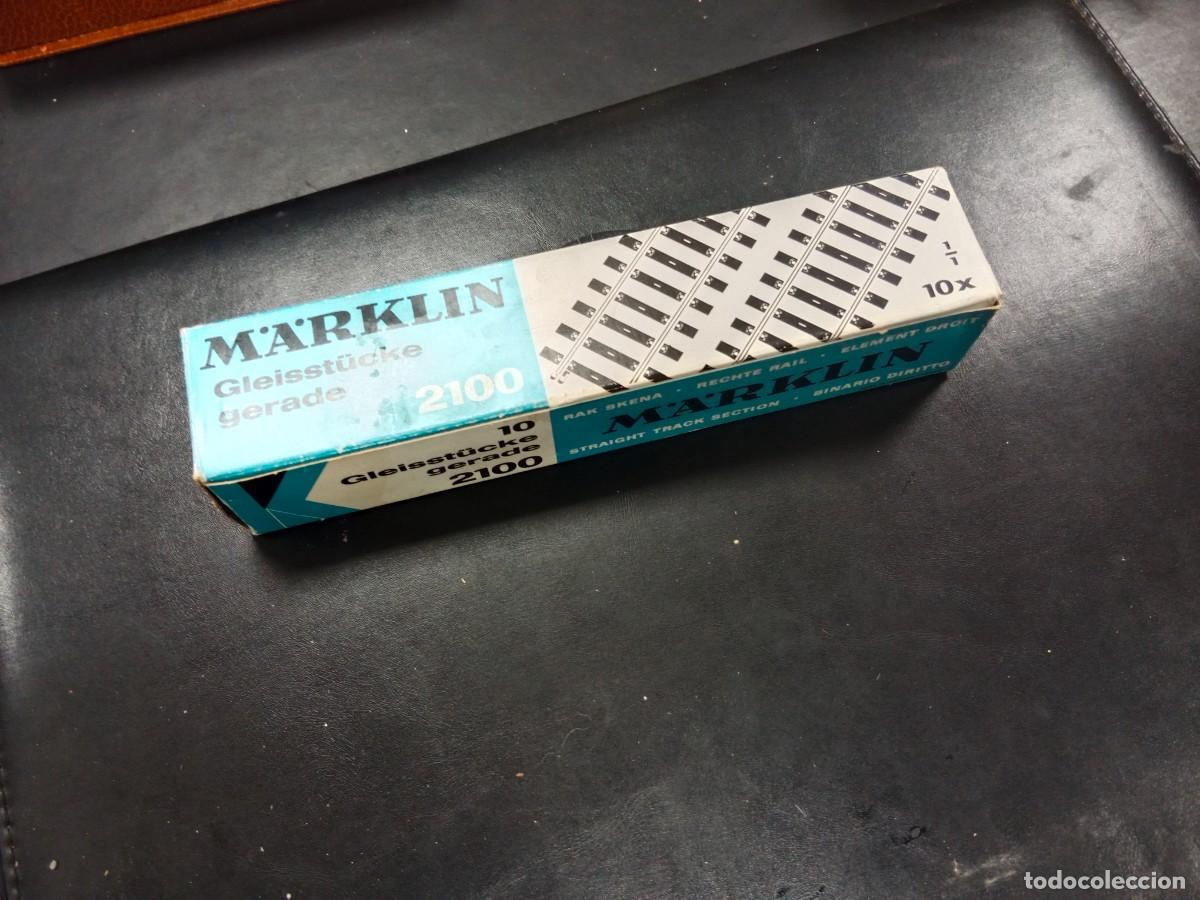 Trenes escala: TREN MARKLIN H0 A&Ntilde;OS 70 - NUEVO CON CAJA - 10 UNIDADES TRAMO VIA RECTA mod 2100