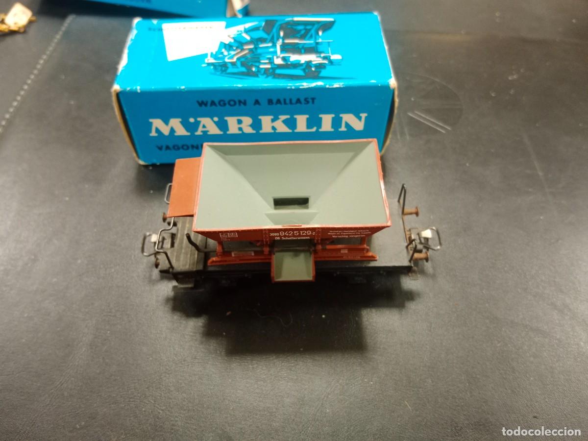 Trenes escala: TREN MARKLIN H0 A&Ntilde;OS 70 - NUEVO CON CAJA - VAGON TRANSPORTE DE BALASTO - mod 4610