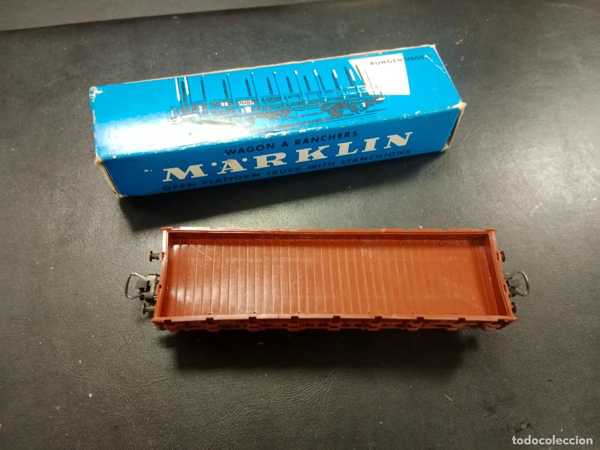 Trenes escala: TREN MARKLIN H0 A&Ntilde;OS 70 - NUEVO CON CAJA - VAGON MERCANCIAS TELEROS - mod 4607