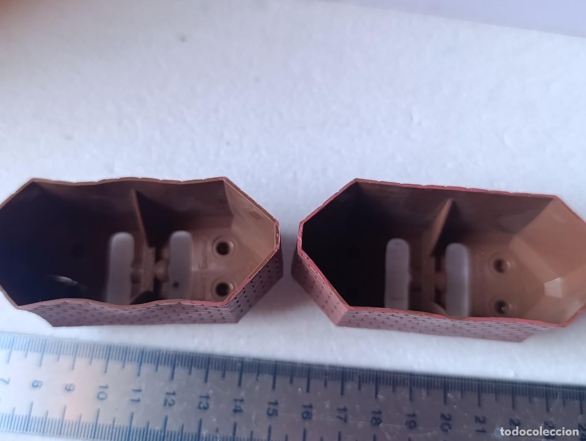 Trenes escala: MARKLIN - DESPIECE PILARES DE PUENTE MOD. 7064 - ESC. HO - ALEMANIA ( EL PLASTICO SE HA DEFORMADO )