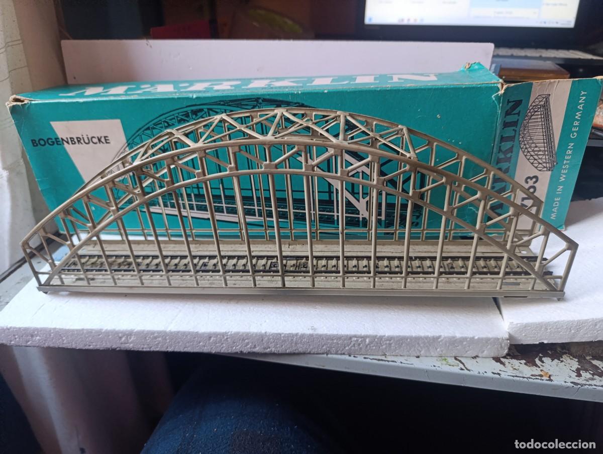 Trenes escala: MARKLIN - PUENTE DE ARCO METALICO - MOD. 7163 - ESC. HO - ALEMANIA ( )