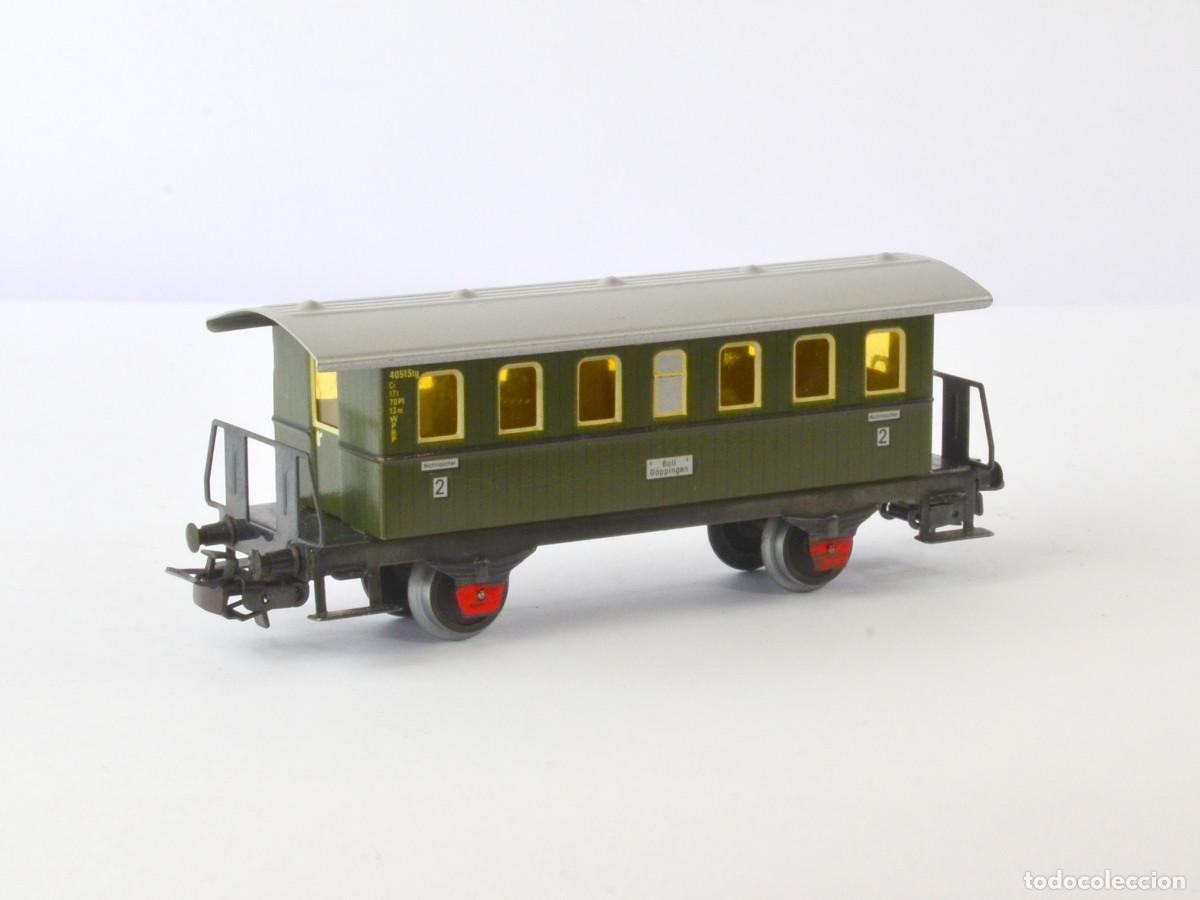 Trenes escala: M&auml;rklin Escala H0 4040 Vagon de Pasajeros 2&ordf; Clase Metal con Caja
