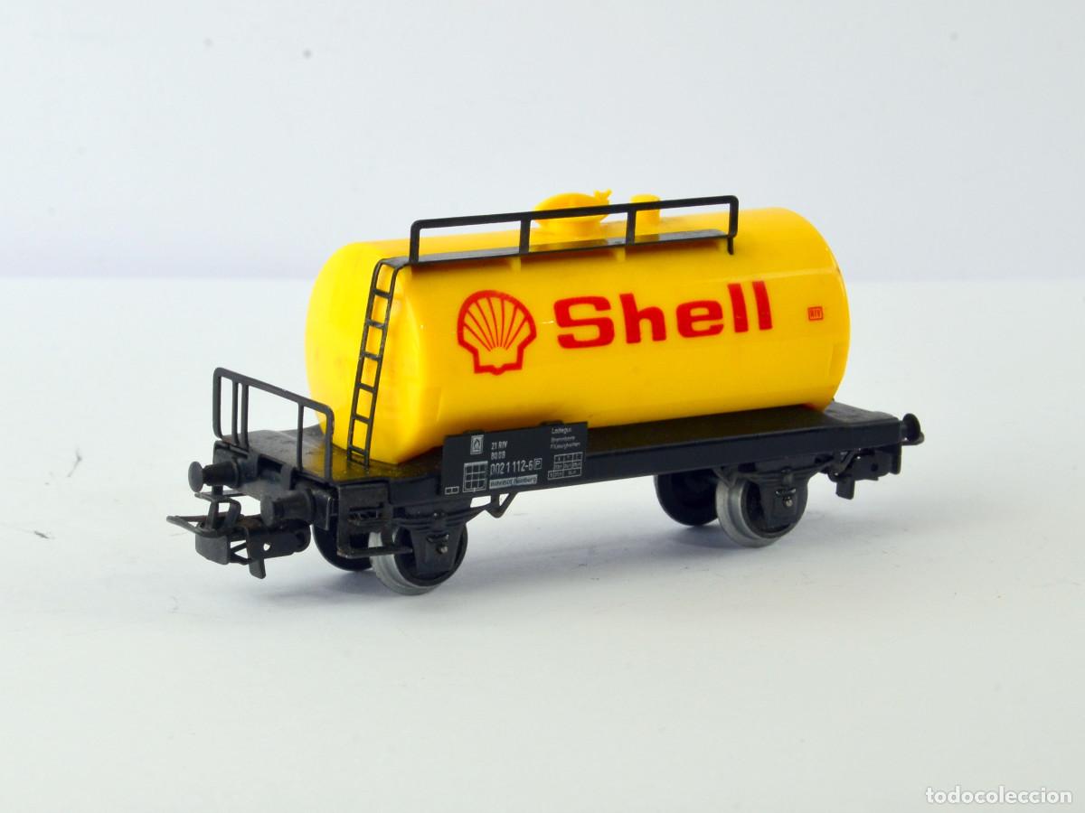 Trenes escala: M&auml;rklin Escala H0 4502 Vagon Cisterna Shell Metal con Caja
