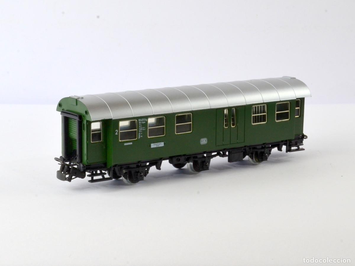 Trenes escala: M&auml;rklin Escala H0 CA 4080 Vag&oacute;n de Pasajeros 2&ordf; Clase y Equipaje DB con Caja