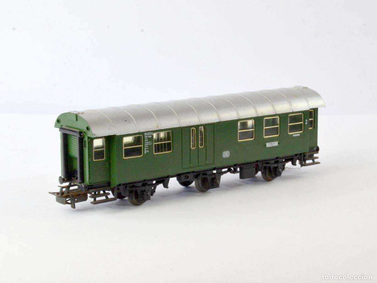 Trenes escala: M&auml;rklin Escala H0 CA 4080 Vag&oacute;n de Pasajeros 2&ordf; Clase y Equipaje DB con Caja