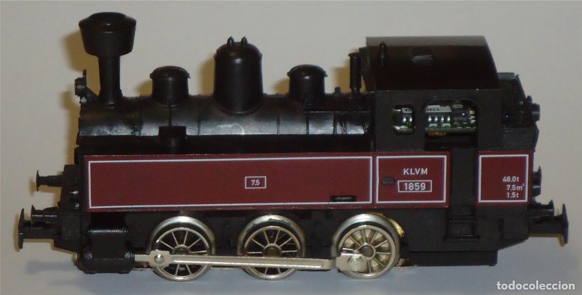 Trenes escala: M&Auml;RKLIN HO, LOCOMOTORA DE VAPOR EXCELENTE KLVM 1859 ROJA REF. 29154, &iexcl;DIGITAL!