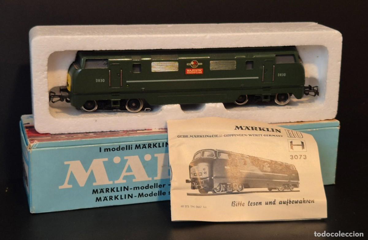 Trenes escala: MAQUINA LOCOMOTORA MARKLIN 3073 EN CAJA ORIGINAL PROBADA FUNCIONA BIEN, LUCES OK, FALTA LUBRICAR