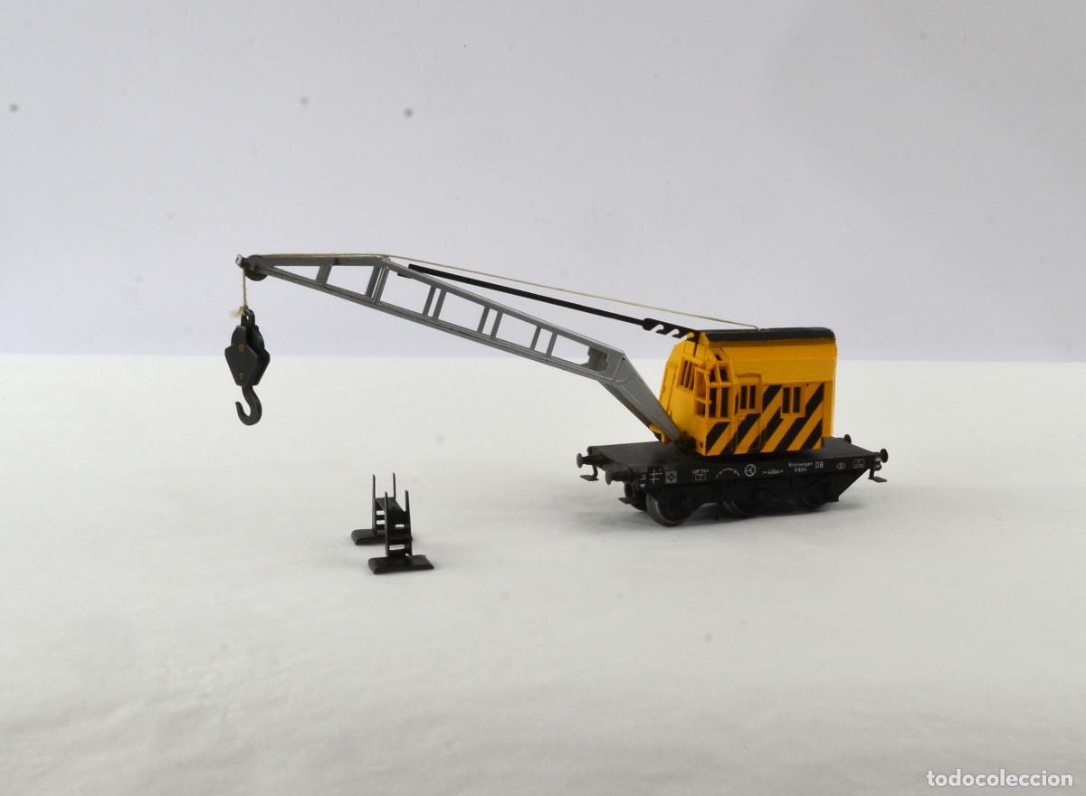 Trenes escala: M&auml;rklin Escala H0 4671 Vag&oacute;n Gr&uacute;a Krupp con Caja