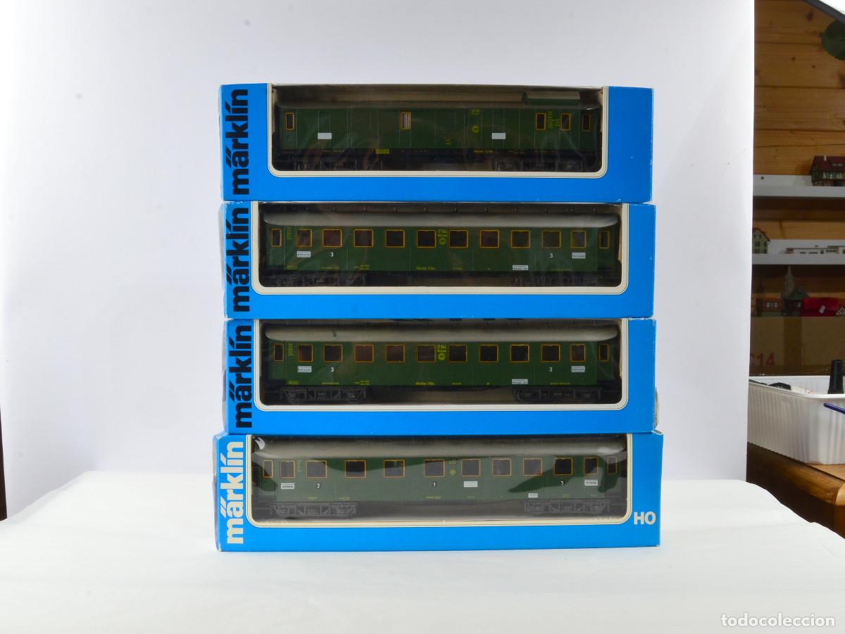 Trenes escala: M&auml;rklin Trenes Escala H0 4143 Vag&oacute;n de Pasajeros 1&ordf; 2&ordf; 3&ordf; Clase DRG con Caja