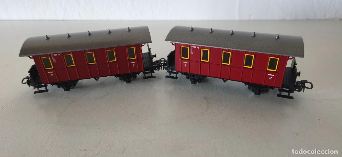Trenes escala: PAREJA VAGONES MARKLIN HO