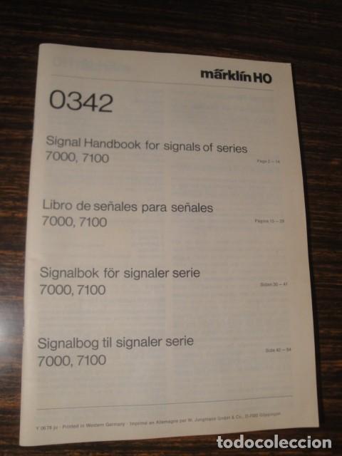 Trenes escala: Libro Se&ntilde;ales para Se&ntilde;ales 7000 y 7100, M&auml;rklin H0, 0342.