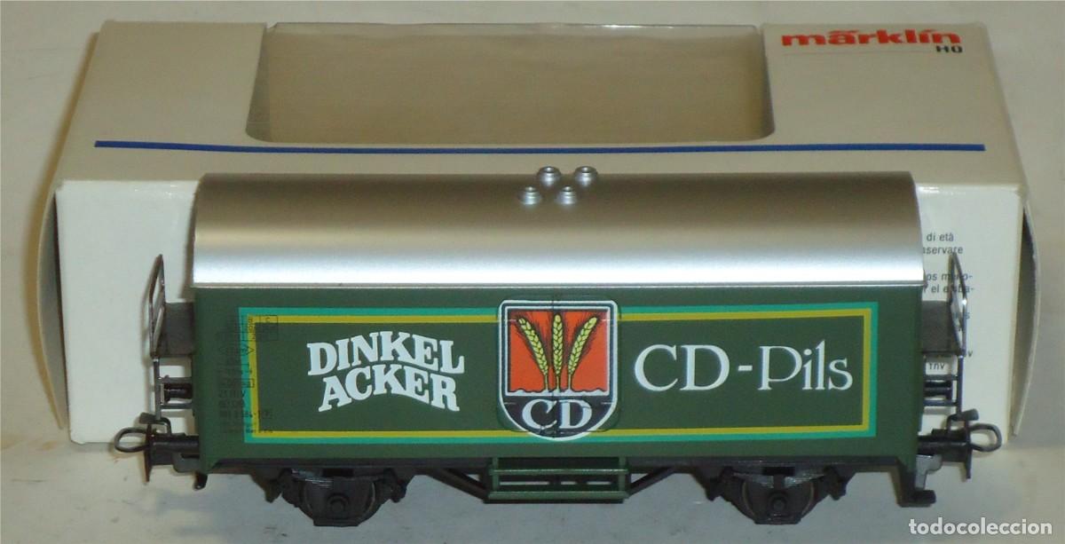 Trenes escala: M&Auml;RKLIN HO, VAG&Oacute;N FRIGOR&Iacute;FICO EXCELENTE &rdquo;DINKEL ACKER&rdquo; REF. 4436, CON CAJA