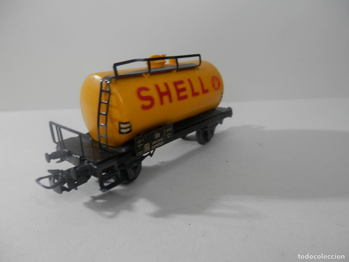 Trenes escala: VAGON CISTERNA SHELL ESCALA HO DE MARKLIN - Foto 3