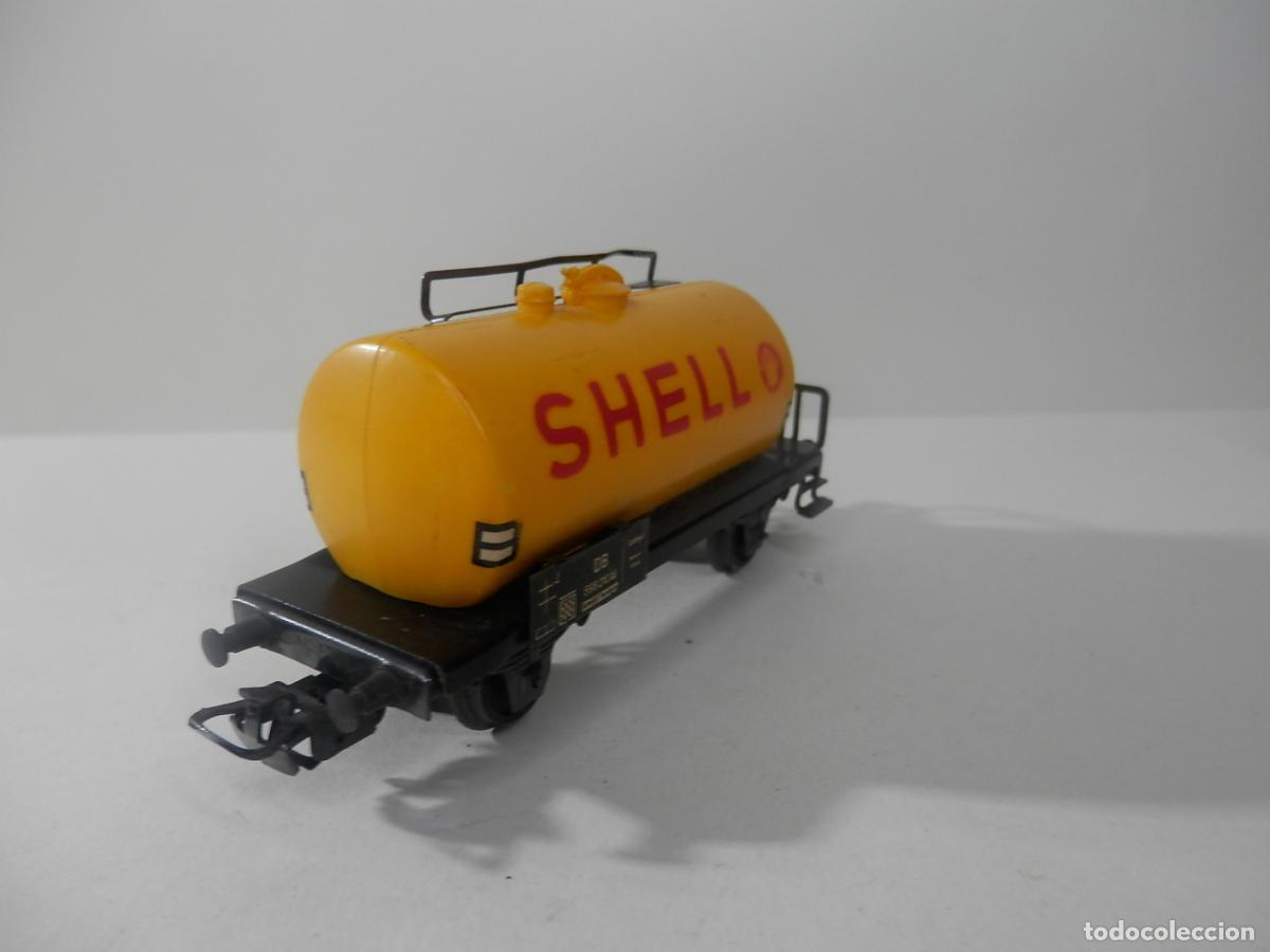 Trenes escala: VAGON CISTERNA SHELL ESCALA HO DE MARKLIN - Foto 5
