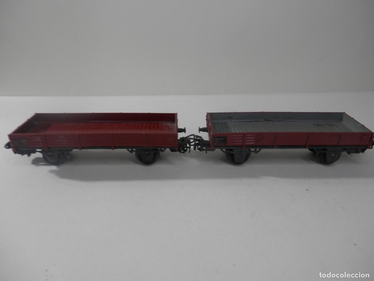 Trenes escala: LOTE VAGONES BORDE BAJO ESCALA HO DE MARKLIN