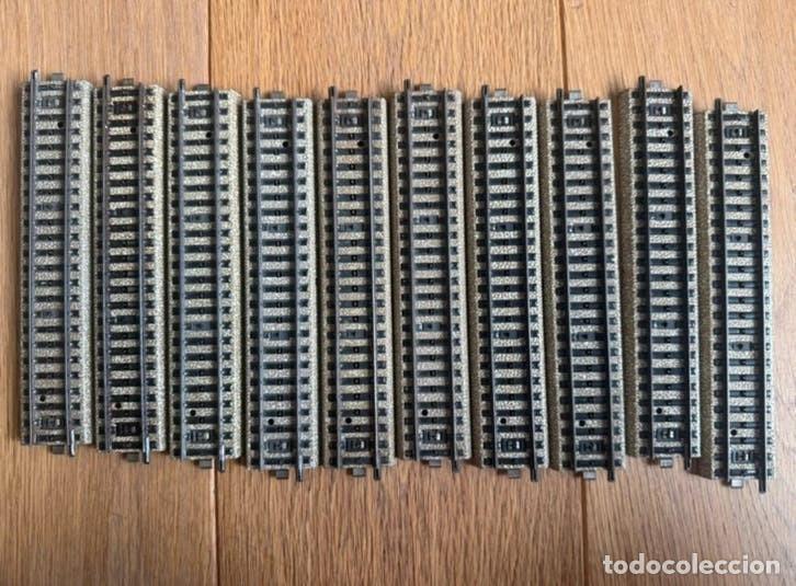 Trenes escala: M&auml;rklin 5106 lote 10 v&iacute;as rectas v&iacute;a M H0 metal 180 mm