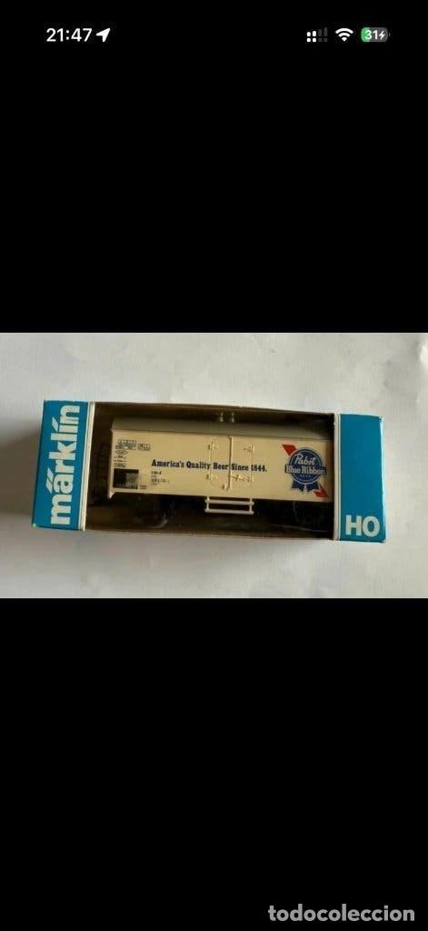 Trenes escala: M&auml;rklin 4422 vag&oacute;n cervecero Pabst Blue Ribbon H0 en caja