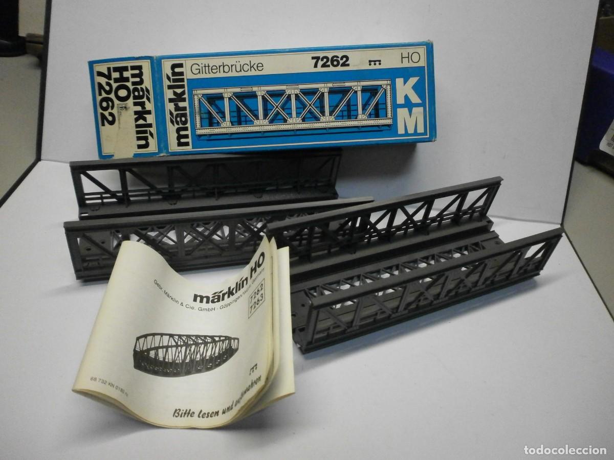 Trenes escala: marklin h0 ref 7262 lote de puente en su caja