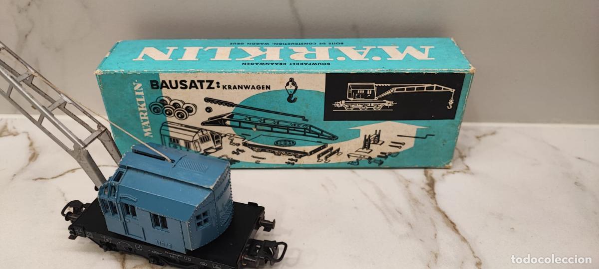 Trenes escala: VAG&Oacute;N GRUA MARKLIN 4912 CON SU CAJA ORIGINAL