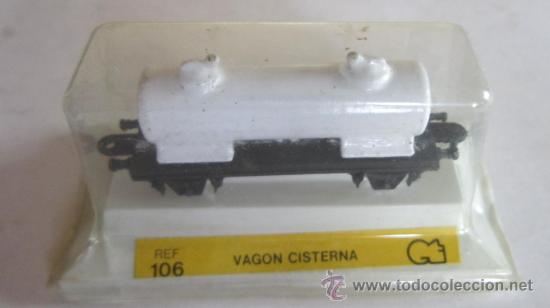 Trenes escala: VAGON CISTERNA, REF 106, ESCALA N, EN BLISTER.  CC - Foto 1