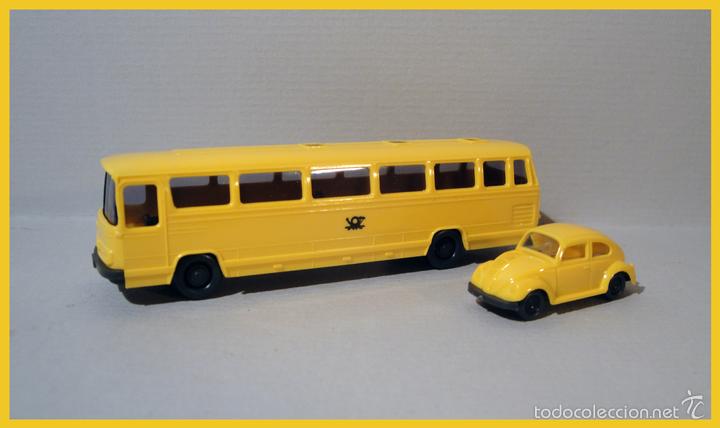 Trenes escala: Autocar y coche de Correos. De Wiking - Foto 2