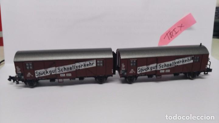 Trenes escala: vagon doble de escala n trix - Foto 1