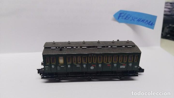 Trenes escala: antiguo vagon escala n fleischmann  3 clase - Foto 1
