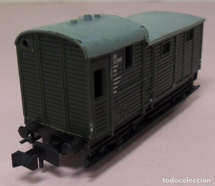Trenes escala: TRIX N - Vag&oacute;n de mercanc&iacute;as - DB - Foto 2