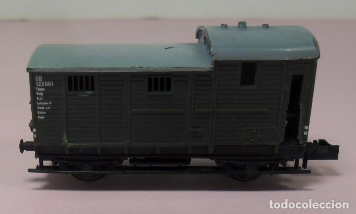 Trenes escala: TRIX N - Vag&oacute;n de mercanc&iacute;as - DB - Foto 4
