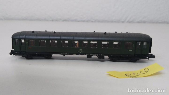Trenes escala: antiguo vagon escala n marca roco con luz - Foto 1