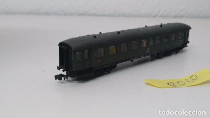 Trenes escala: antiguo vagon escala n marca roco con luz - Foto 2