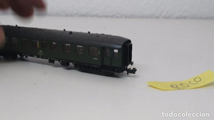Trenes escala: antiguo vagon escala n marca roco con luz - Foto 3