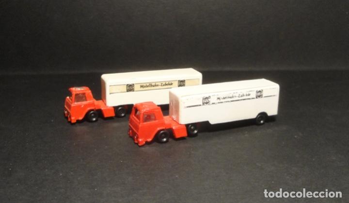 Trenes escala: Par de camiones trailer de Bachmann - Foto 1