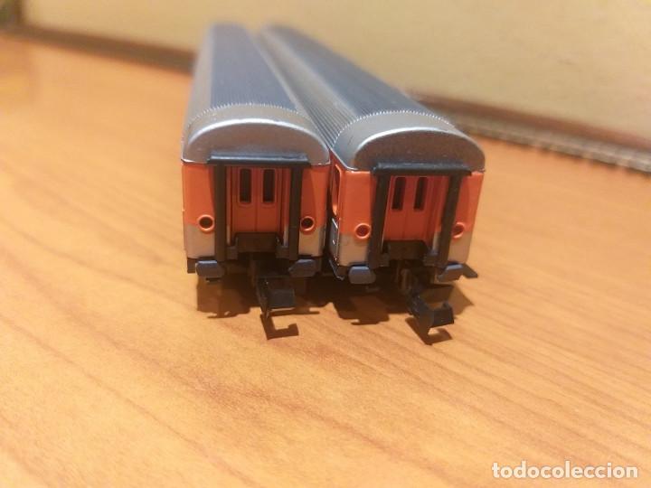 Trenes Escala: Pareja de coches mixtos de 1ª y 2ª clase Marca Minitrix. Muy buen estado. - Foto 27 - 300574093
