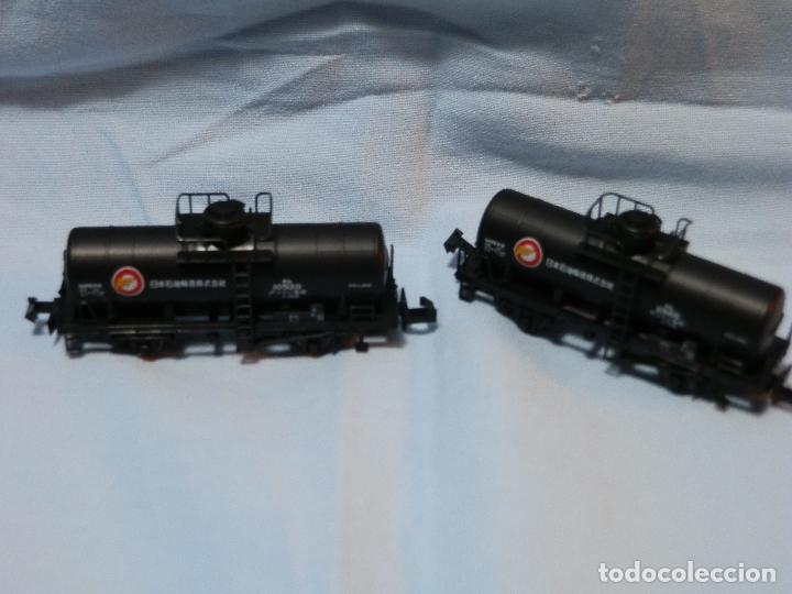 Trenes escala: KATO N VAGON CISTERNA SET DE DOS - Foto 2